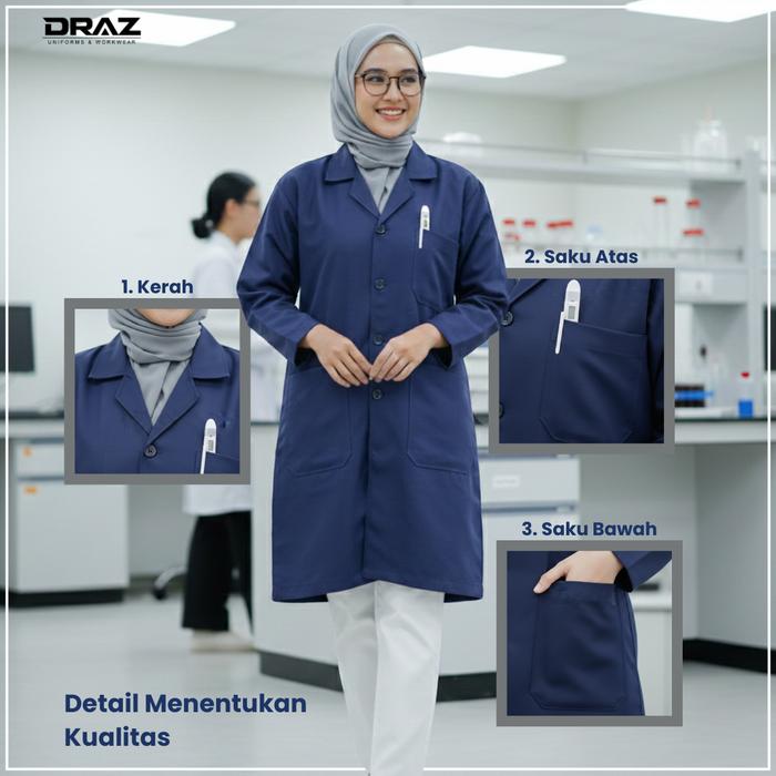 Promo TOKODRAZ Jas Lab, Jas Laboratorium Polos Unisex, Pria, Wanita ...