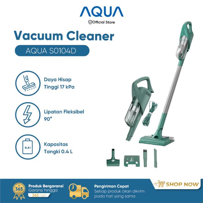 Gambar AQUA S0104D Handheld Vacuum Cleaner 17KPa Suction HEPA Fine Dust Filter 450W dari Multi Product Official Store undefined Tokopedia