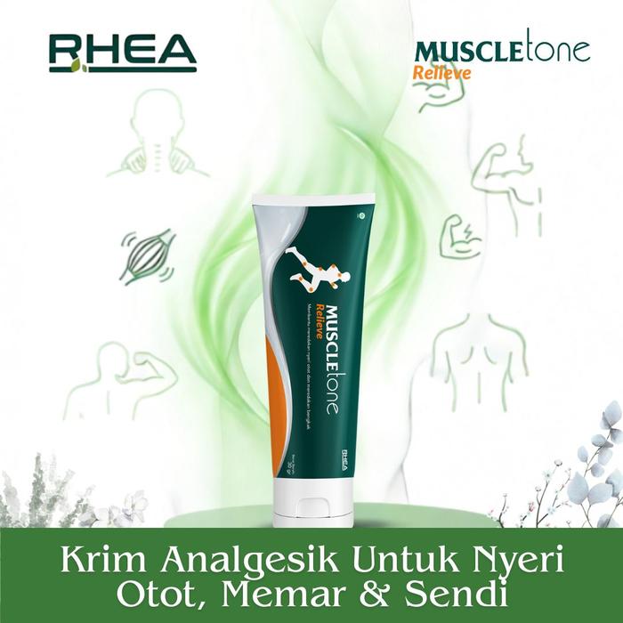 Gambar RHEA MUSCLEtone 30 gr - Herbal Krim Analgesik Redakan Nyeri Otot, Memar & Bengkak - 1 Tube dari Rhea Indonesia undefined Tokopedia