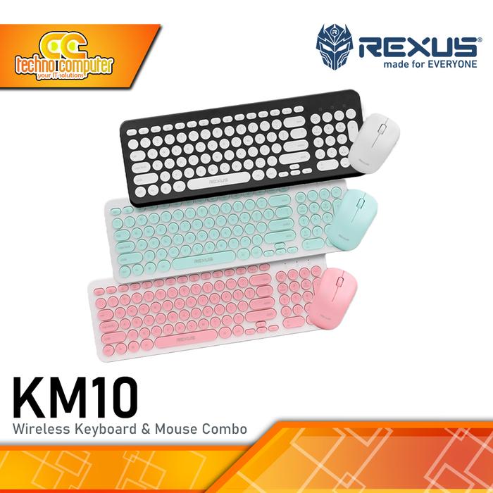 Gambar REXUS KM10 Combo Wireless - Office Keyboard & Mouse Wireless dari Techno Computer Bali undefined Tokopedia