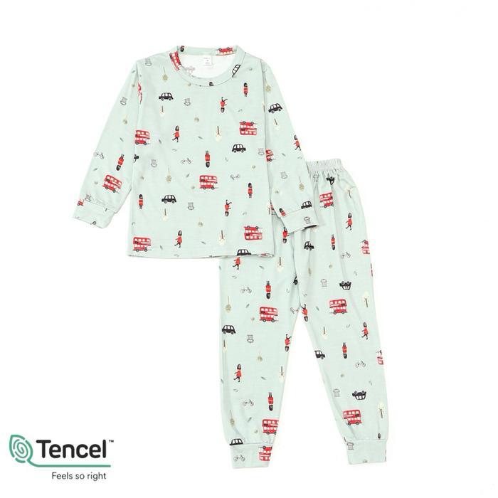 Gambar Pajamas Set - Tencel Long Set London - Sea Green, M dari farelofe undefined Tokopedia