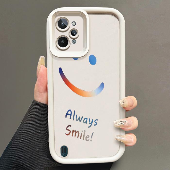 Gambar Casing Hp Untuk Realme C31 Case Kasing Pola Ekspresi lucu Cesing dua warna hitam dan putih tekstur lembut softcase ponsel kesing - Gaya1, Realme C31 dari Katitty undefined Tokopedia