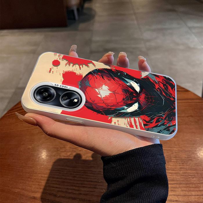 Gambar Cangkang Marvel Spider-Man untuk OPPO Reno 8/8T 4G casing pelindung tahan guncangan cangkang keras buram akrilik penutup belakang ponsel pintar modis - White-FTMKJ0021CYK, Reno 8T 4G dari Casing Ponsel Modis undefined Tokopedia