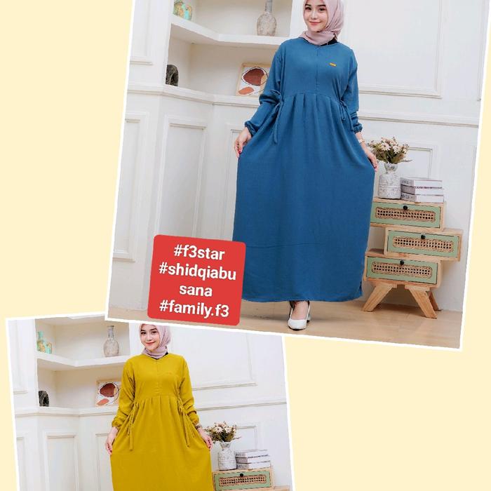 Gambar Paket usaha 100 ribu dapat 2 pcs Gamis Nikita Bahan Crinkle Airflow Premium Terbaru//baju Muslim//gamis Lebaran//gamis Syari// resleting//busui//dress nikita - Lemon Shofblu dari f3 star fashion undefined Tokopedia