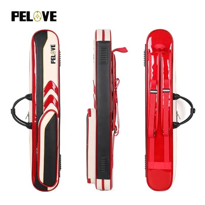 Gambar PELOVE HQ-8026 TAS STICK BILIAR 3X4|| SOFT CASE BILLIARD 3BUTT 4 SHAFT - RED dari MISTER06 BILLIARD undefined Tokopedia
