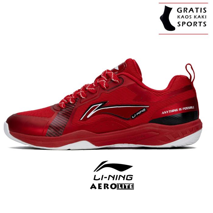 Gambar Sepatu Badminton Lining Aerolite dan Aerofly LiningOriginal Sepatu Bulu Tangkis Lining Aero Lite Lining Aero Fly Original - Aero Lite Red, 43 dari Leond Shoes undefined Tokopedia