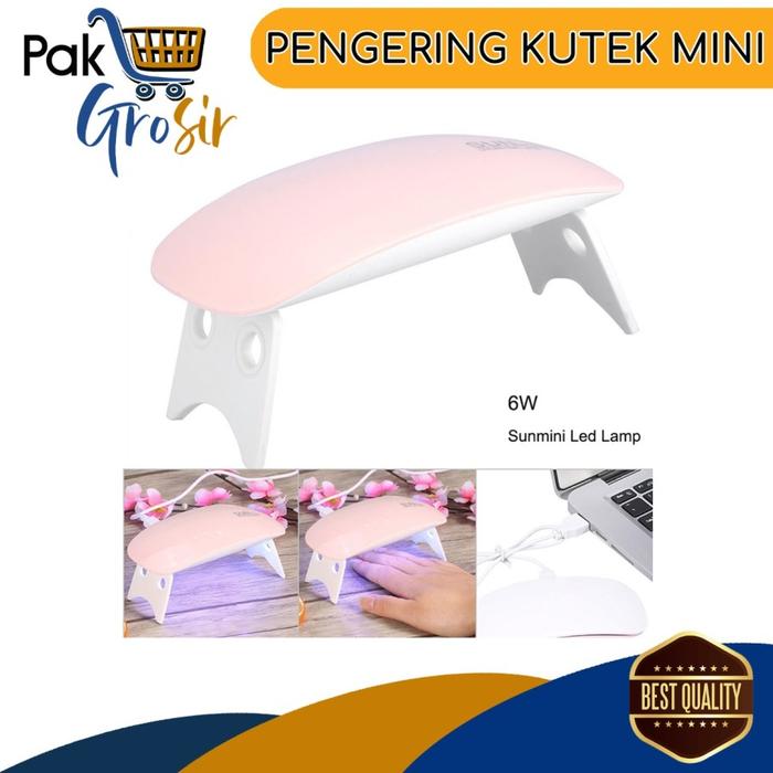Gambar PG Pengering Kutek Lampu Led Gel UV Portable Sun Mini Original Nail Dryer - PINK dari PakGrosir undefined Tokopedia