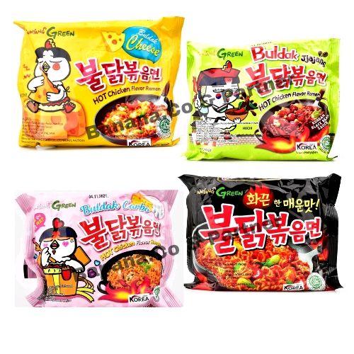 Gambar Instant Noodles / Mie Instant : Samyang Hot Chicken Ramen, Samyang Cheese Buldak, Samyang Hot Chicken Stew Ramen, Samyang Hot Chicken Ramen Carbonara, Samyang Hot Chicken Jjajang Ramen, Samyang Cream Carbonara richeese Indomie All - Hot Chicken dari Banana.Co&partner undefined Tokopedia