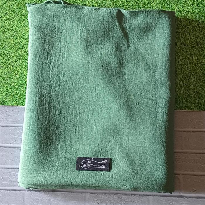 Gambar pashmina oval curve crinkle size L 170X85 Muslim Cantik Panjang Airflow - SAGE dari almiftahhijab undefined Tokopedia