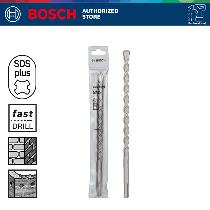 Gambar Bosch Hammer Drill Bit / Mata Bor Beton 12X200mm SDS Plus-1 - BSC-2608680279 dari Bosch Tools Authorized MGK undefined Tokopedia
