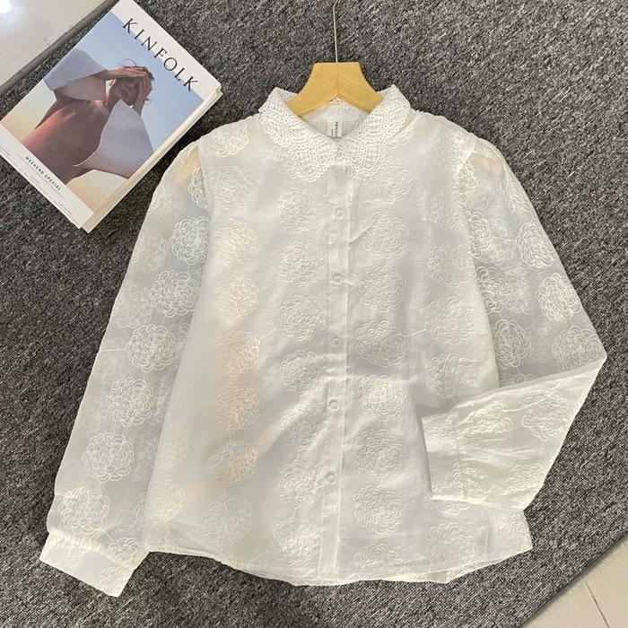 Gambar OZYCO - AZURA BLOUSE / blouse bangkok / blouse bkk / blouse babydoll / blouse murah / blouse lucu Atasan Katun Baju Wanita - White dari Ozycostore undefined 4 Tokopedia
