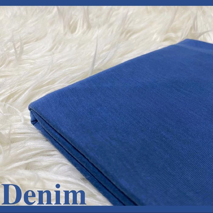 Gambar PASHMINA KAOS RAYON / PASMINA OMAN (Turkey Shwal) Syal - DENIM dari AINI HIJAB.96 undefined Tokopedia