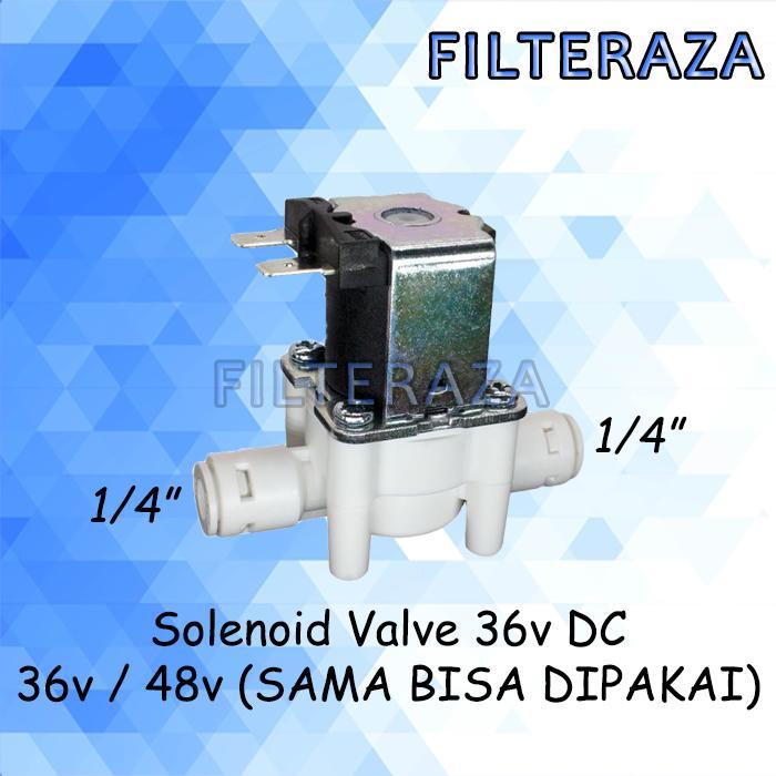 Gambar Solenoid Quick Joint Connector RO 12 24 36 48 Volt AC 220v DC 1/4" OD Selang Colok - 36v DC x 1/4" dari FilterAza undefined 4 Tokopedia