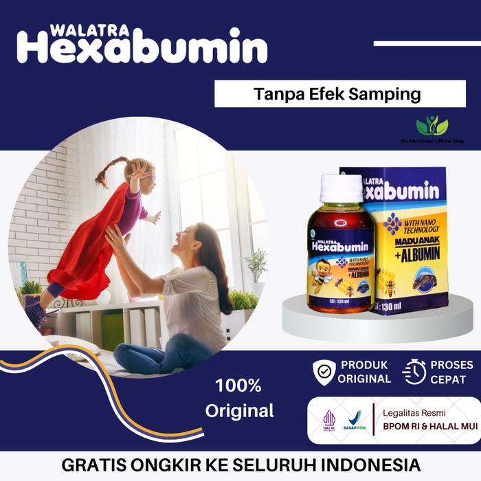 Gambar Hexabumin Penambah Daya Tahan Tubuh Anak, Meningkatkan Sistem Kekebalan Tubuh Anak, Multivitamin , Stamina Tubuh Anak dari Sheilda herbal Shop undefined Tokopedia