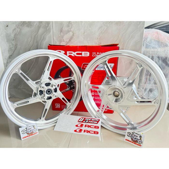 Gambar Velg RCB Pelek RCB CT600 CNC Vario 125 Vario 150 Vario 160 CBS Velg Racing RCB CT 600 palang 6 Merah Hitam Silver Biru Gold Orange - RCB CT600 Silver dari Kick Stored undefined Tokopedia