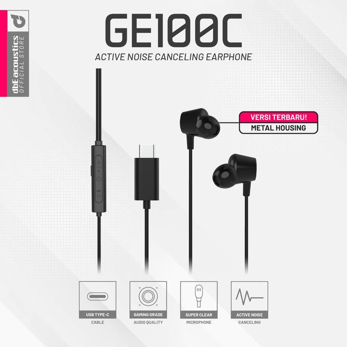 Gambar dbE GE100C Type C ANC Gaming Earphone with Microphone dari dbE Indonesia undefined Tokopedia