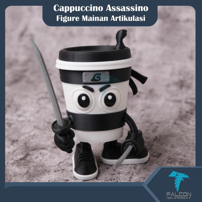 Gambar Cappuccino Assassino Mainan Action Figure Anomali Brainrot Toys Capucino Assasino - Falcon3D dari Toko Donomulyo1 undefined Tokopedia