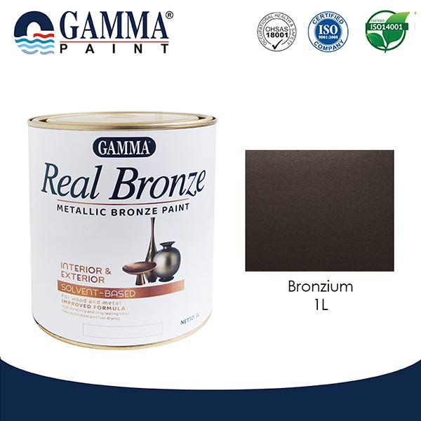 Gambar GAMMA PAINT REAL BRONZE - 1L - Cat Duco Metalik untuk Besi & Kayu - Solvent Based - Bronzium dari Gamma Paint Shop undefined Tokopedia