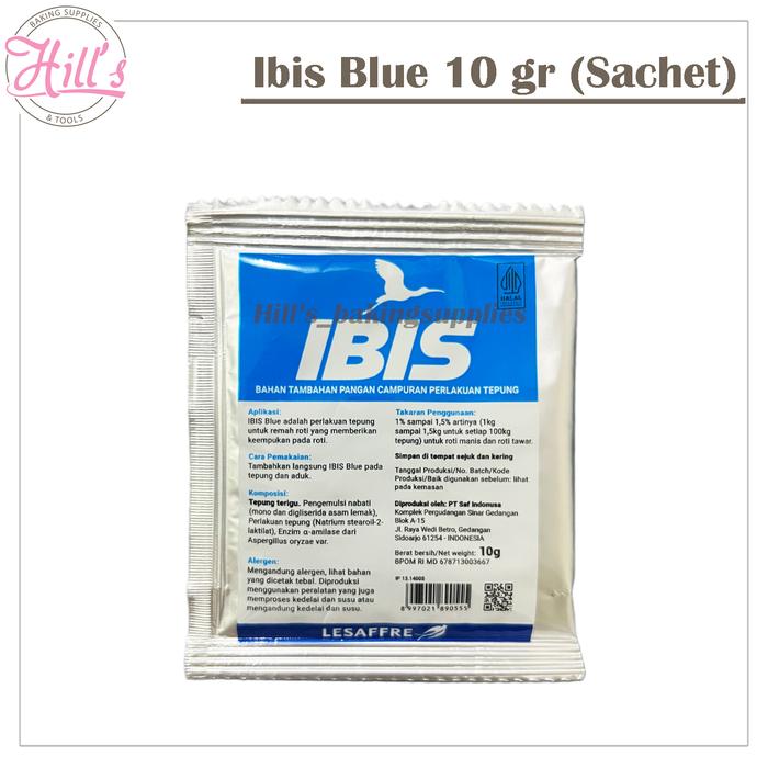 Gambar IBIS BLUE PELEMBUT ROTI 10 gr / BREAD SOFTENER / PELEMBUT ADONAN ROTI 10gr dari Hill's baking supplies & tools undefined Tokopedia