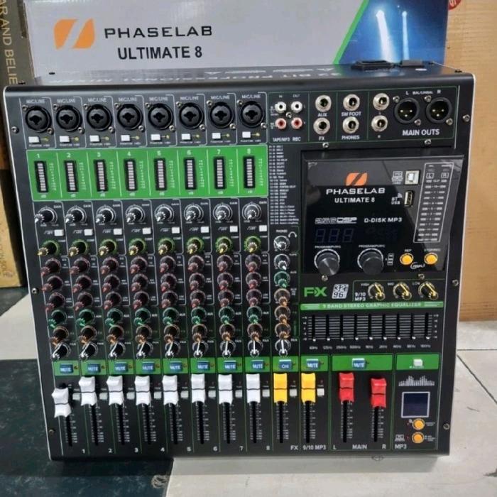 Gambar Mixer Phase Lab ULTIMATE 8 Original Channel DSP FX Double EQ Effect Stereo PhaseLab 8ch Mono dari KINGSTAR ELEKTRONIK undefined Tokopedia