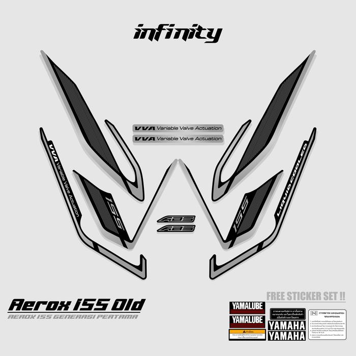 Promo STRIPING AEROX LAMA 155 MOTIF 63 STIKER AEROX OLD 155 VVA