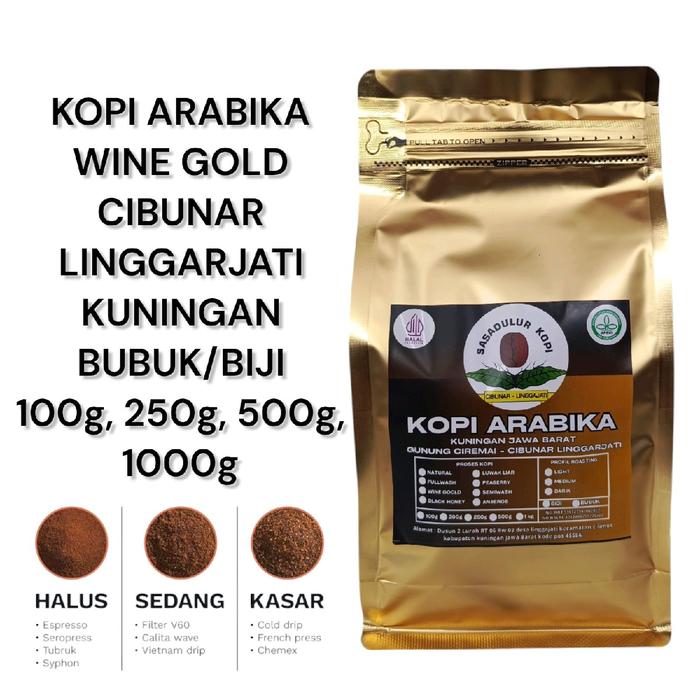 Gambar Kopi Arabika Wine goold Bubuk/Roastbean Cibunar Kuningan Coffee - 100g, ROASTBEAN dari sasadulurkopi undefined Tokopedia