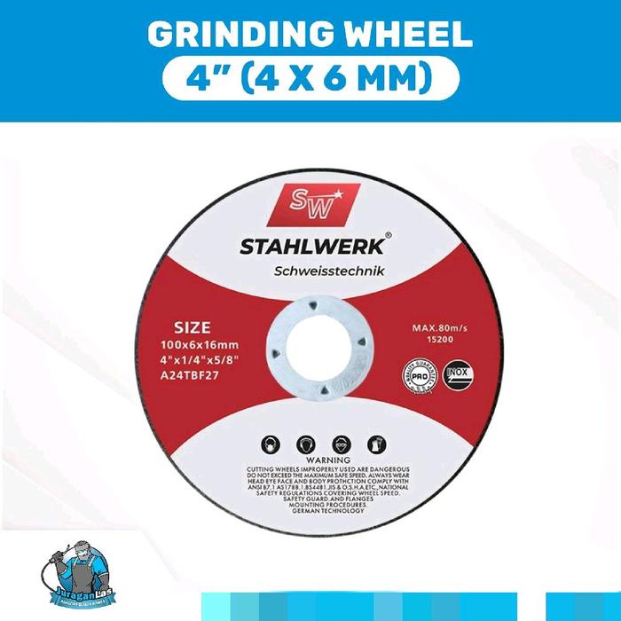Gambar Batu Gerinda / Gurinda / Grinding Wheel 4" ( 4 x6mm ) Stahlwerk dari PT SJAI undefined Tokopedia