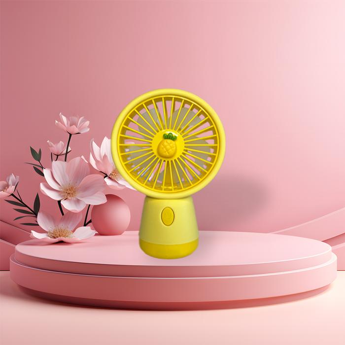 Gambar Kipas Angin Mini Portable Handheld Fan Lucu Viral 3-Speed Wind USB Charge - Kuning dari codytools undefined Tokopedia
