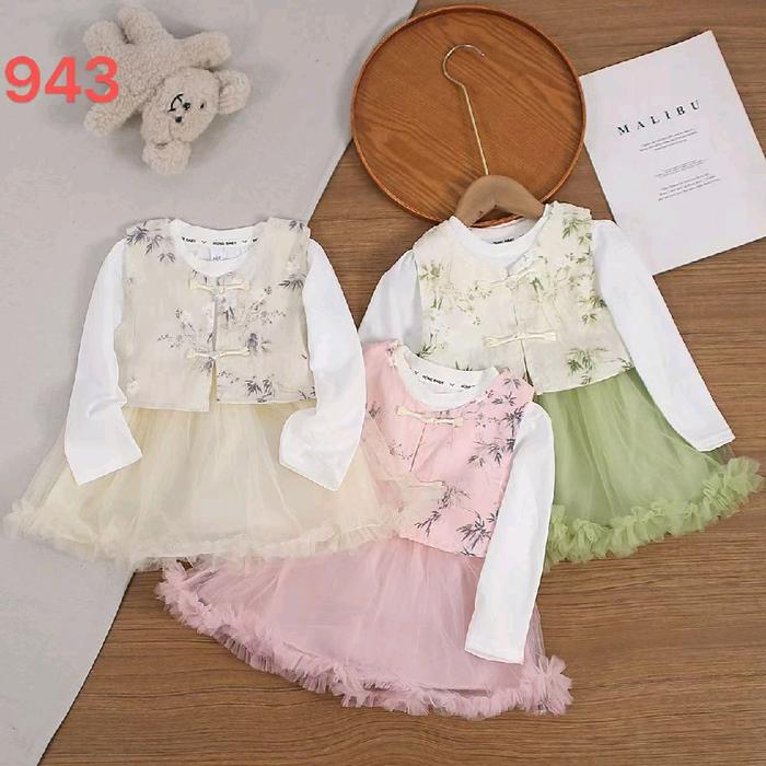 Gambar Dress Anak Import Model Shanghai Lingling Premium Merek Honebaby Brended Fashion by Mamokidsfahion - 1tahun dari MAMO KIDS FASHION undefined Tokopedia