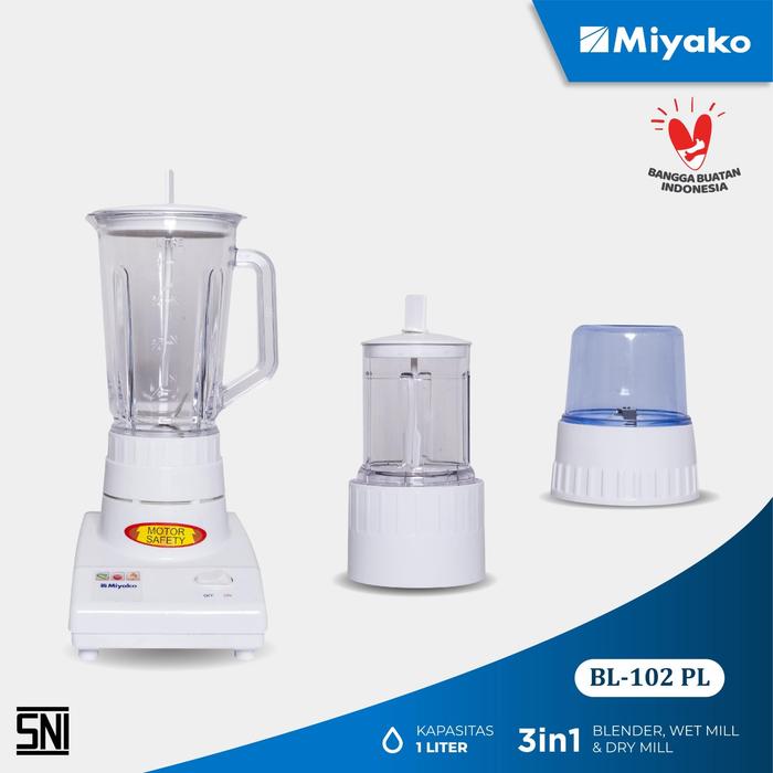 Gambar BLENDER MIYAKO BL 102 PL | PELUMAT PENGGILING PL 102 BL  Mesin dari Rumah Pompa undefined Tokopedia