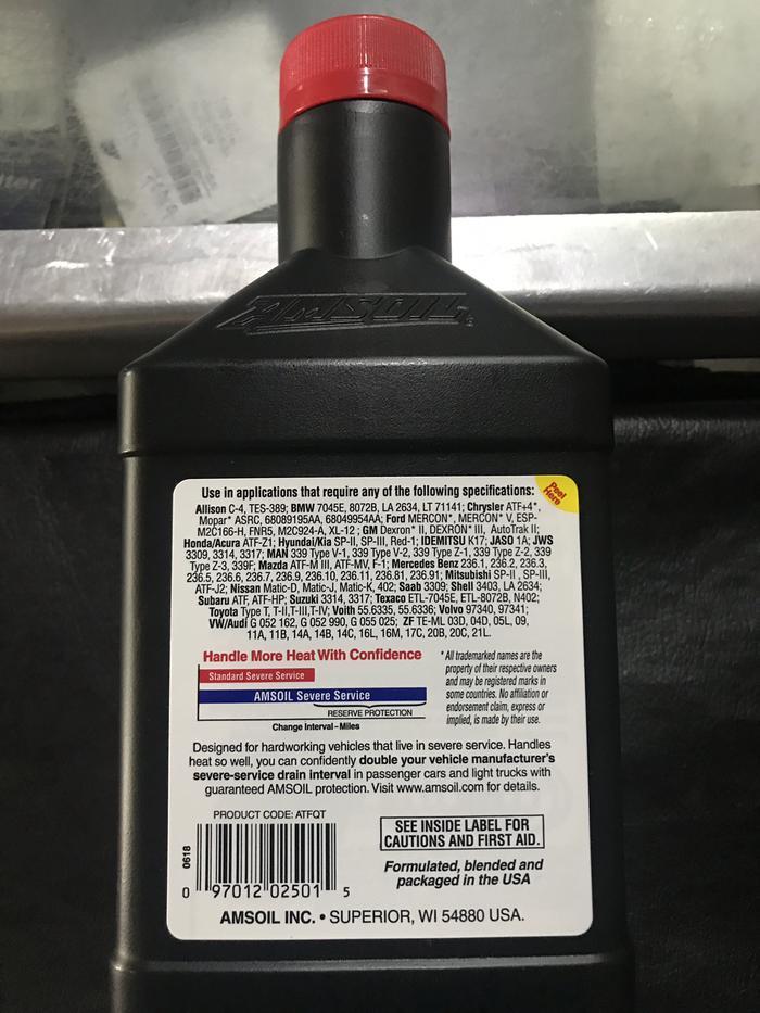 Gambar AMSOIL ATF AUTOMATIC TRANSMISSION FLUID LITERAN ASLI DAN MURAH!! dari wikiola undefined Tokopedia