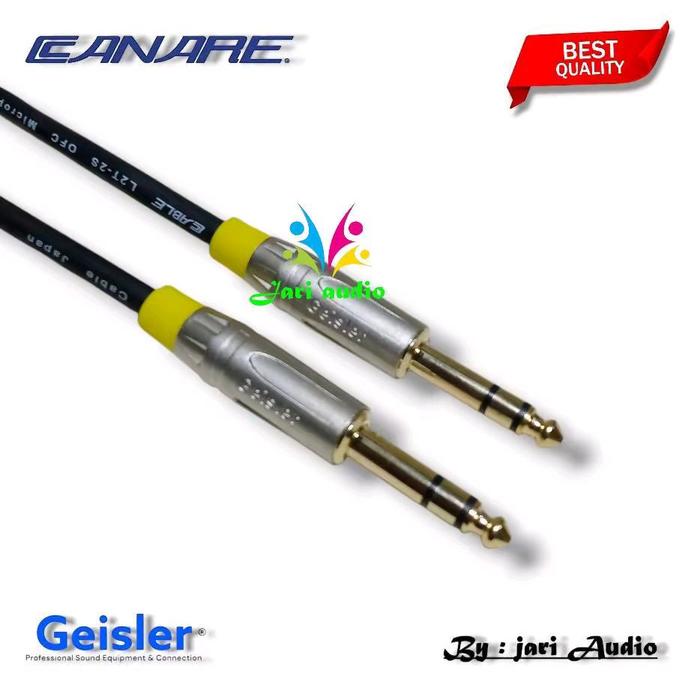 Gambar Kabel Audio/Kabel Konektor/Adapter Jack Akai TRS 6.5mm to Akai TRS 6.5mm Geisler -Canare- 50 Cm Male - 50 Cm dari jariaudio_NEW undefined Tokopedia