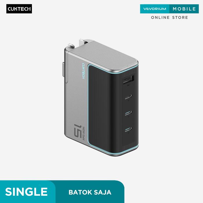 Gambar CUKTECH 140W Gan 3C1A 4 Port USB Charger No.15 GaN Super Energy Flash Charge - Grey (SINGLE) dari Vevorium undefined Tokopedia