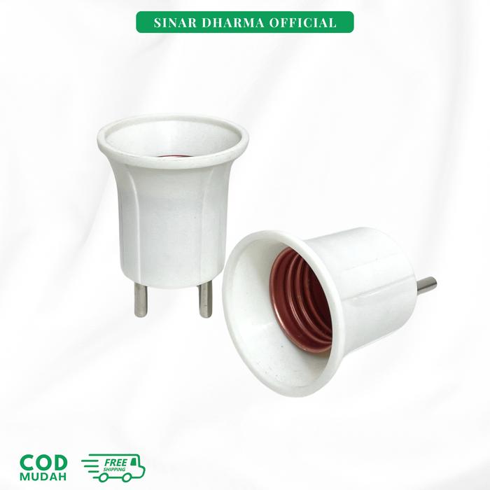Gambar PAGODA Fitting Colok / Fitting Lampu P-210 - PUTIH dari Sinardharmaofficial undefined Tokopedia