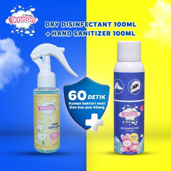 Gambar Ikyusan Hand Sanitizer 100ml & Dry Disinfectant 150ml Antiseptik Pembersih Tangan & peralatan rumah tangga , Alat Sport dari Kuman Bakteri Virus dari Ikyusan ofc undefined Tokopedia