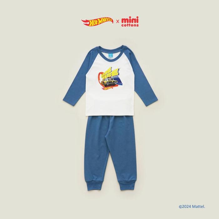 Gambar SALE Hot Wheels x Minicottons Piyama Raglan Hotwheels Anak Laki Laki 2-12 Tahun - Blue, 2 Years dari Minicottons Indonesia undefined Tokopedia
