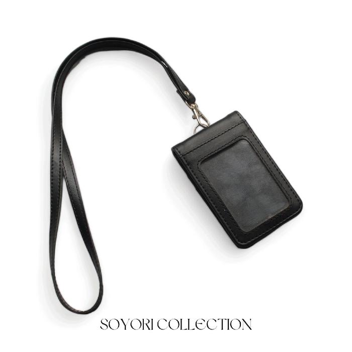 Gambar id card holder nametag lanyard dompet uang SID005 ktp card cover lucu - hitam dari soyori collection undefined Tokopedia
