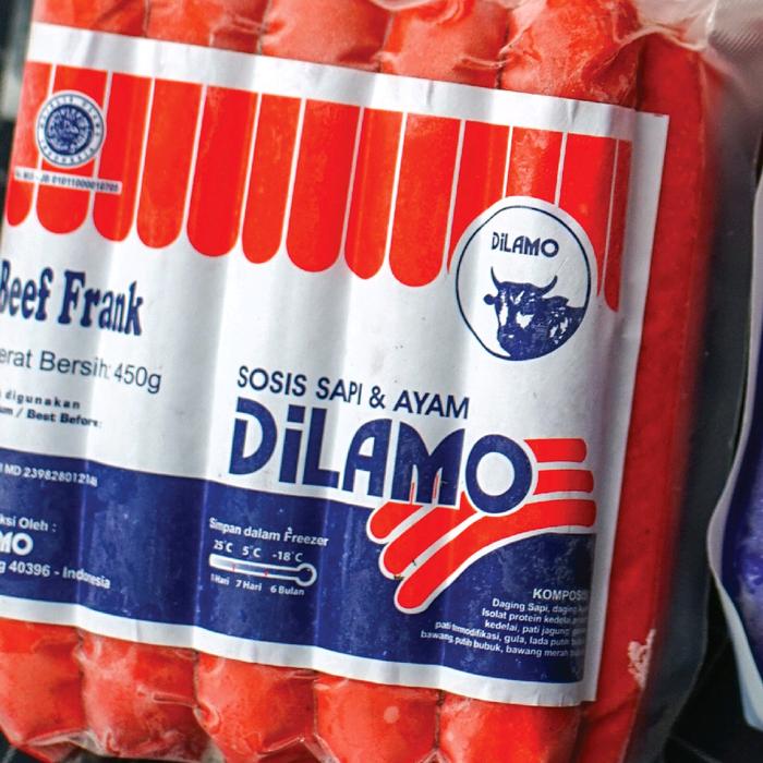 Gambar Dilamo Sosis Beef Frank 450 & 900 gram Frozen - 450 gram dari Dilamo Express undefined Tokopedia