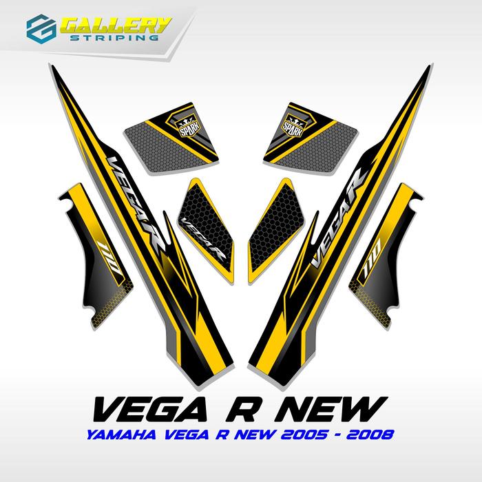 Vega R 2008 Promo Striping Vega R New Motif 45 2008 2009 Stiker Vega R New Zr ...