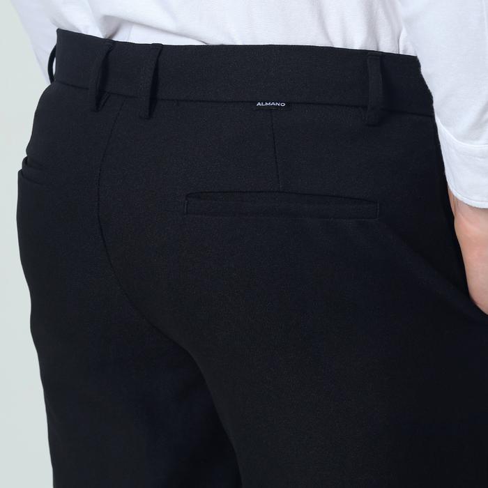 Gambar ALMANO Formal Ankle Pants Black / Celana Panjang Bahan Kantor Pria Slim Fit Hitam - Black, 28 dari Almano undefined Tokopedia