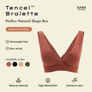 Gambar Bra BH Padded Tanpa kawat Wanita Tencel Modal | SARE studio Underwear CITA Bralette - Rosewood, S dari SARE Studio Shop undefined Tokopedia