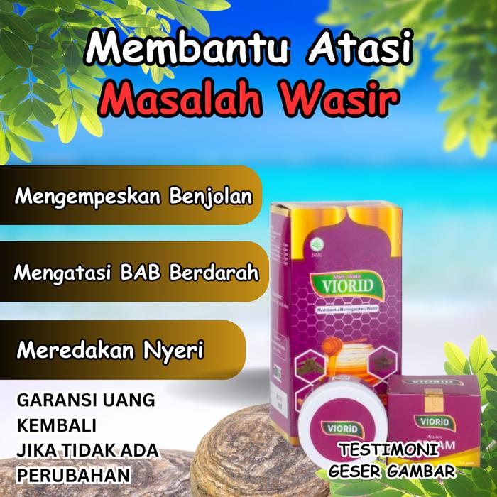 Gambar VIORID ORIGINAL SUDAH BPOM Obat Herbal Jamu Madu Dan Cream AMBEIEN DAN WASIR UNTUK STADIUM 1 2 3 4 Ambeyen Luar Dalam BAB Berdarah Benjolan Krim Salep Paling Ampuh di Apotek Apotik Rekomendasi Dokter Viorit Keluar Benjol Nyeri Sakit Cepat Kapsul Wasir - VIORID MADU 1 BOTOL dari Aranes Oficial undefined Tokopedia