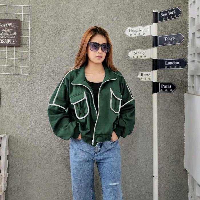 Gambar JACKET DAN PARKA GEMOYYYY GAS Canvas Jaket Katun Jeans Wanita Crop - 1 dari MIMIMOY STORE undefined Tokopedia