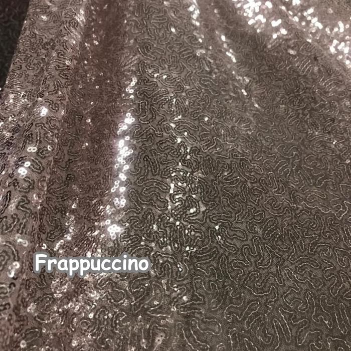 Gambar 1/2 (SETENGAH) Meter Kain Sequin Seribu Payet Bahan Backdrop Vlog Background MUA Backdrop Full Glitter Meteran - Frapucino dari MAHAKAIN undefined Tokopedia