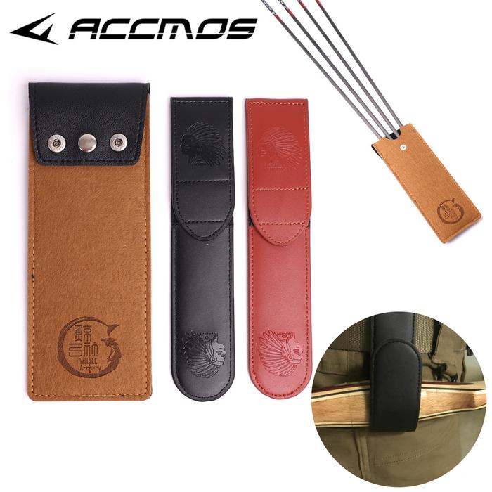 Gambar Bow Waist Hanging Recurve Traditional Bow Belt Holder Portable Sling Simple Pocket Quiver Arrow Pouch Leather with Metal - black dari Grutality Official Store undefined Tokopedia