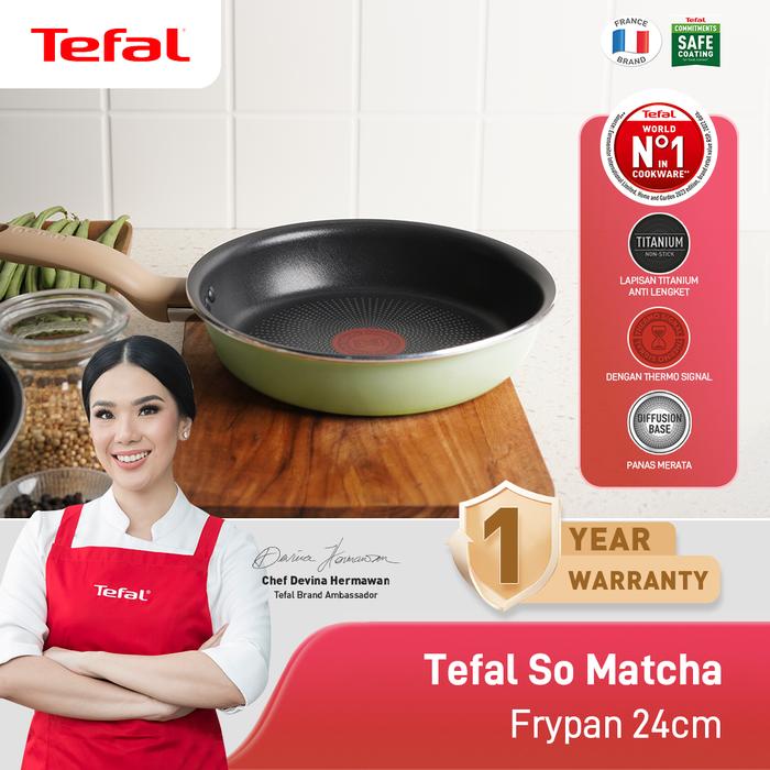 Gambar Tefal Wajan Anti Lengket / Penggorengan So Matcha Frypan 24cm dari Tefal Indonesia Official undefined Tokopedia
