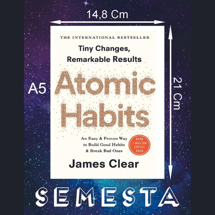 Gambar PREMIUM Paket Buku Atomic Habits, The Power Of Habit, The 7 Habits of Highly ( English ) - Atomic Habits dari To The Bone Store undefined Tokopedia