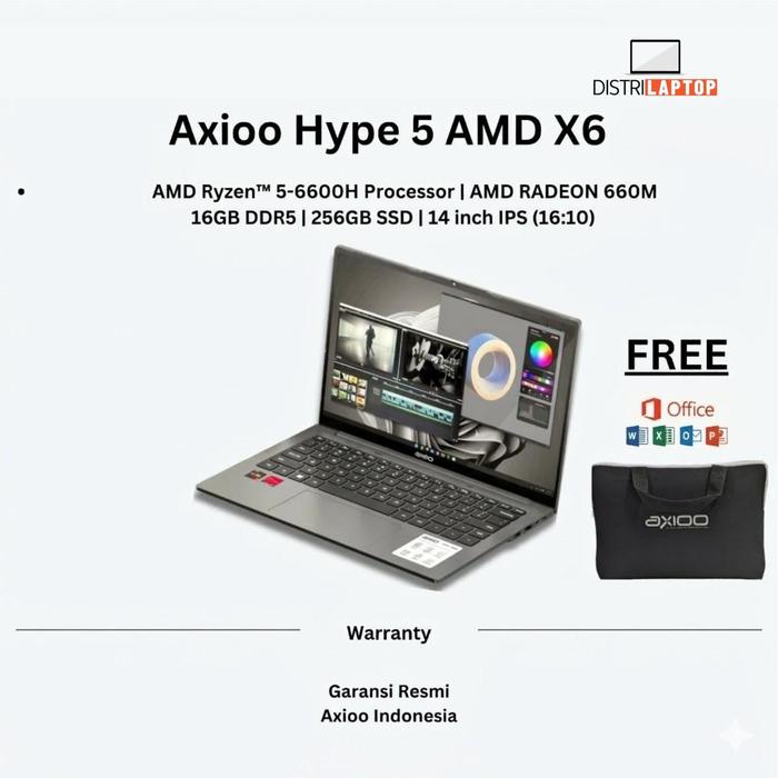 Promo Pick up Toko / Kurir Toko - Axioo Hype 5 AMD X6 Ryzen 5
