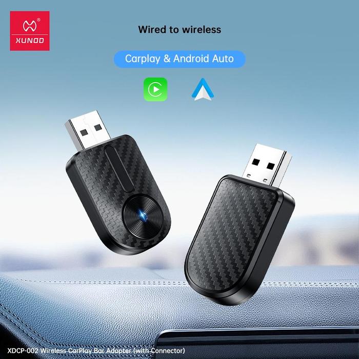 Gambar XUNDD Wireless CarPlay Bar Adapter Hitam Kompatibel dengan Android Auto Android 10.0 ke Atas Konektivitas Bluetooth 5.4 & WiFi 5.0 GHz Plug and Play Tanpa Aplikasi Tambahan - [ ANDROID SUPPORT ] dari XUNDD Indonesia undefined Tokopedia