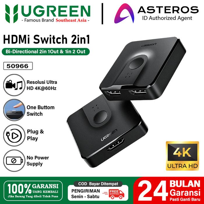 Gambar UGREEN HDMI Switcher 3 in 1 Out 4K HD 1080P with Remote 40234 - 2iN1 HDMI 50966 dari Ugreen Serpong Kab. Tangerang Tokopedia
